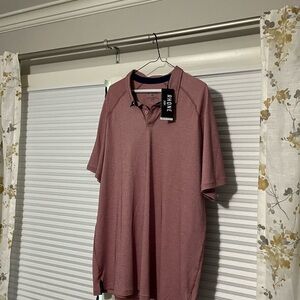 Rhone Men's Polo Shirt in Rose
